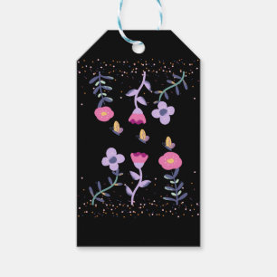 Schmetterlinge und Blume Geschenkanhänger
