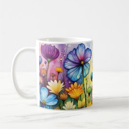 Schmetterlinge und Blume Kaffeetasse