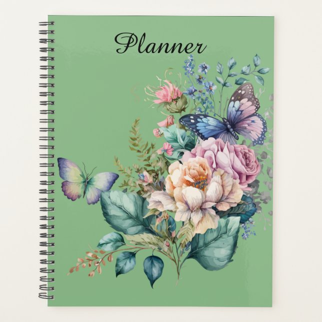 Schmetterlinge und Blume Planer (Vorderseite)