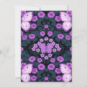 Schmetterlinge und Blume Symmetrie, Violett und Bl