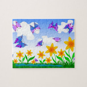 Schmetterlinge und Blumen