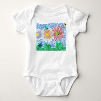 Schmetterlinge und Blumen durch John Baby Strampler
