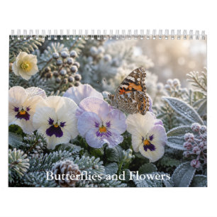 Schmetterlinge und Blumen Kalender