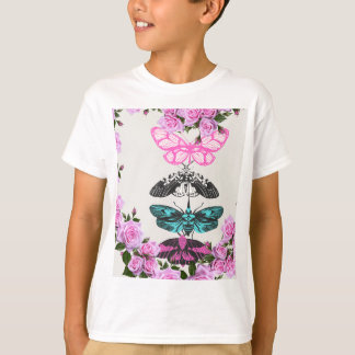 Schmetterlinge und Blüten: Der zarte Tanz der Natu T-Shirt