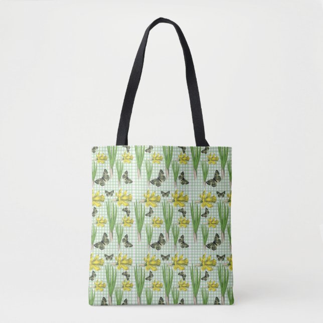 Schmetterlinge und Daffidols Tote Bag Tasche (Vorderseite)