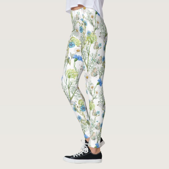 Schmetterlinge und Drachenfliegen Leggings (Links)