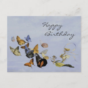 Schmetterlinge und Fairies ~ Postkarte / Geburtsta
