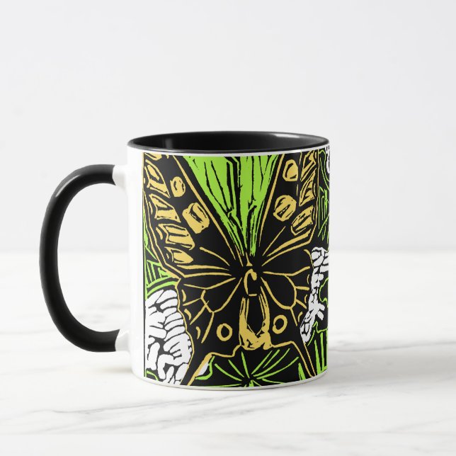 Schmetterlinge und Königin Anne's Lace Tasse (Links)