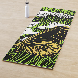 Schmetterlinge und Königin Anne's Lace Yogamatte