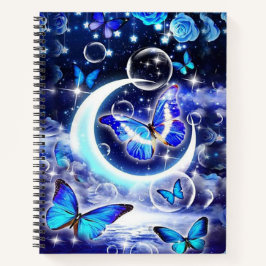 Schmetterlinge und Monde Notizbuch