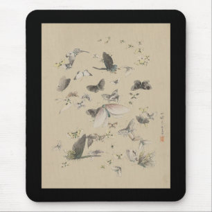 Schmetterlinge und Motten Mousepad