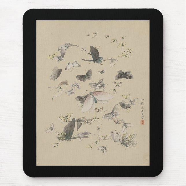 Schmetterlinge und Motten Mousepad (Vorne)