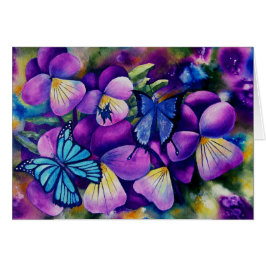 Schmetterlinge und Pansies