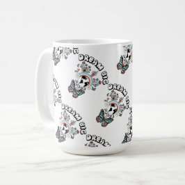 Schmetterlinge und Pilze Träumen Große positive In Kaffeetasse