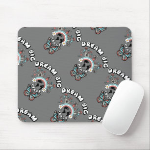Schmetterlinge und Pilze Träumen Große positive In Mousepad