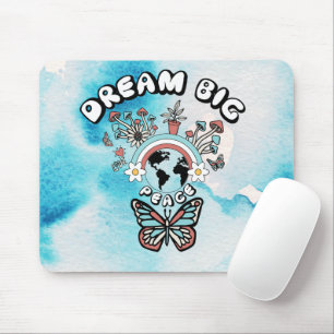 Schmetterlinge und Pilze Träumen Große positive In Mousepad