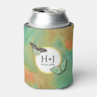 Schmetterlinge und Südwestfarben mit Monogramm