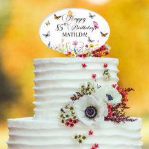 Schmetterlinge und Wildblumen 85. Geburtstag