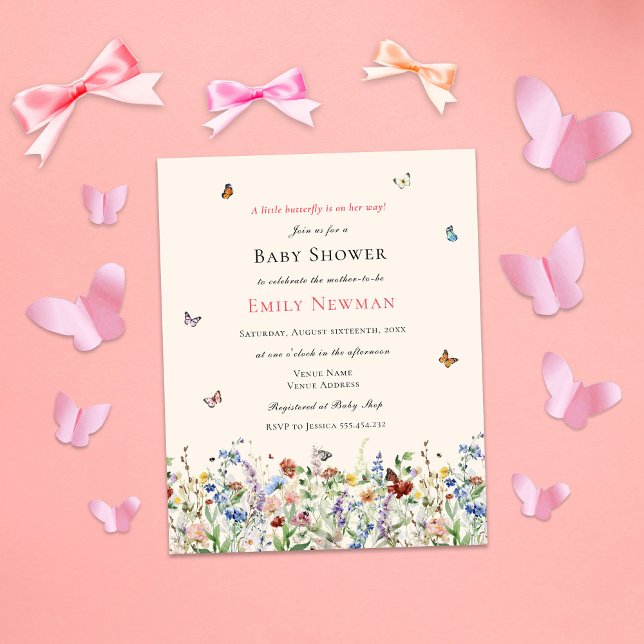 Schmetterlinge und Wildblumen Haushalt Kinderdusch (Von Creator hochgeladen)