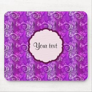 Schmetterlinge und Wirbel Mousepad