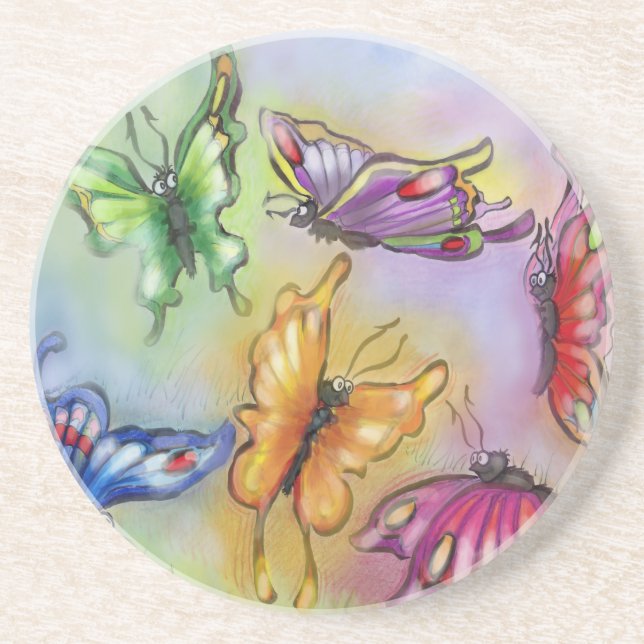 Schmetterlinge Untersetzer (Vorne)