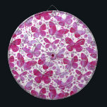 Schmetterlinge Wasserfarbe Magenta Rosa Dartscheibe<br><div class="desc">Magenta rosa Schmetterlingsfarbe Aquarell.</div>