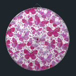 Schmetterlinge Wasserfarbe Magenta Rosa Dartscheibe<br><div class="desc">Magenta rosa Schmetterlingsfarbe Aquarell.</div>