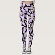 Schmetterlinge Wasserfarbene lila Leggings