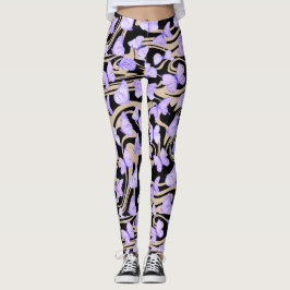 Schmetterlinge Wasserfarbene lila Leggings