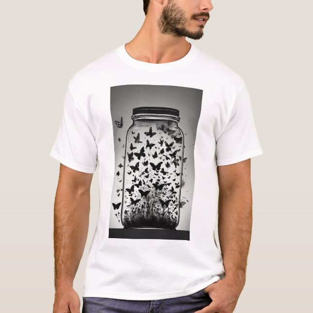 "Schmetterlinge: Wunder der Natur" T-Shirt (Vorderseite)