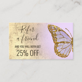 Schmetterlinglogo eines Freundes Visitenkarte