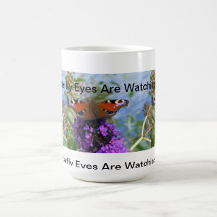 Schmetterlings-Augen passen Sie Tasse auf