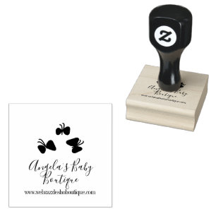 Schmetterlings-Baby-Boutique-Kleidungsgeschäft-Log Gummistempel