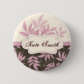 Schmetterlings-Brisen-Namensschild-Knopf Button