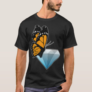 Schmetterlings-Diamant T-Shirt