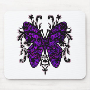 Schmetterlings-Effekt (lila) Mousepad