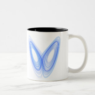 Schmetterlings-Effekt -- schicker Aussenseiter Zweifarbige Tasse