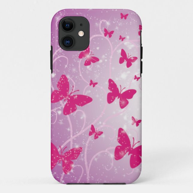 Schmetterlings-Fantasie Case-Mate iPhone Hülle (Rückseite)