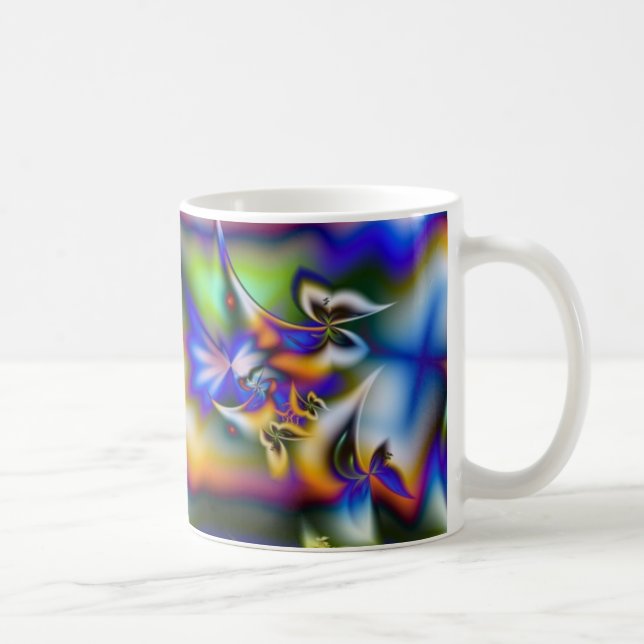 Schmetterlings-Fantasie Kaffeetasse (Rechts)
