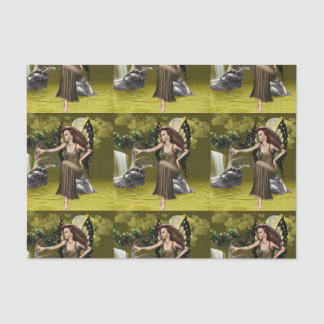 Schmetterlings-Fee Seidenpapier (Vorderseite)