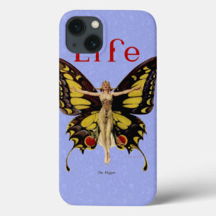 Schmetterlings-Frau-Illustration im Flapper-Stil Case-Mate iPhone Hülle