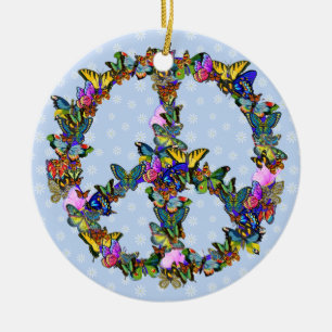 Schmetterlings-Friedenssymbol Keramikornament