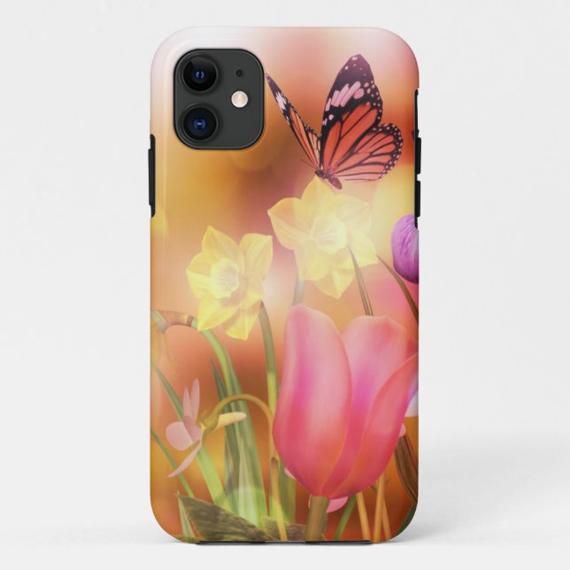Schmetterlings-Frühlingssonnetanz iPone Fall Case-Mate iPhone Hülle (Rückseite)