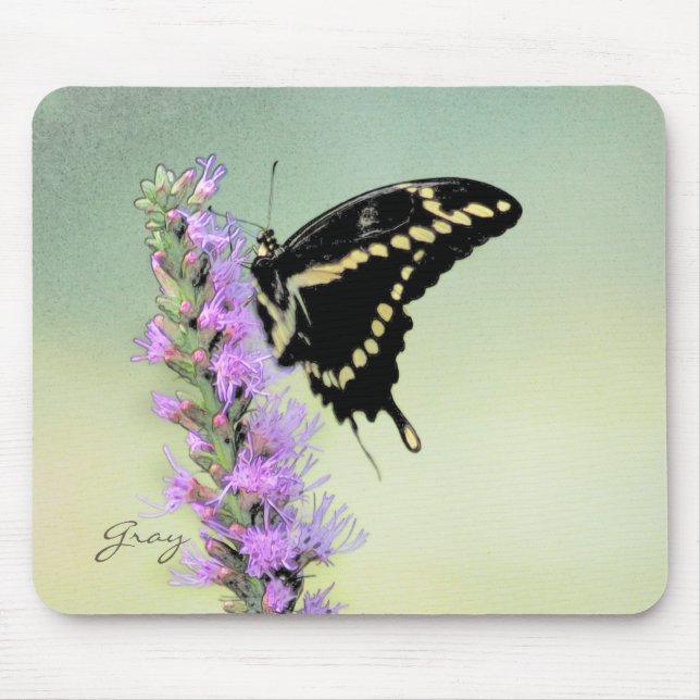Schmetterlings-Garten 7 Mousepad (Vorne)