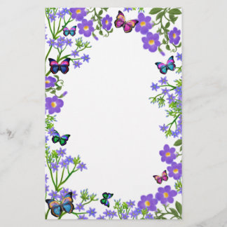 Schmetterlings-Garten-Briefpapier Briefpapier