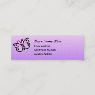 Schmetterlings-Geist-dünne Visitenkarte