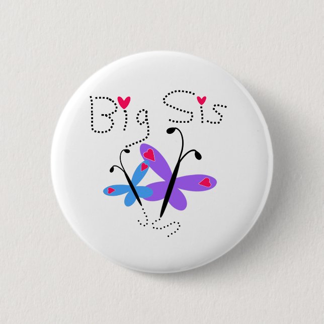 Schmetterlings-großes SIS Button (Vorderseite)