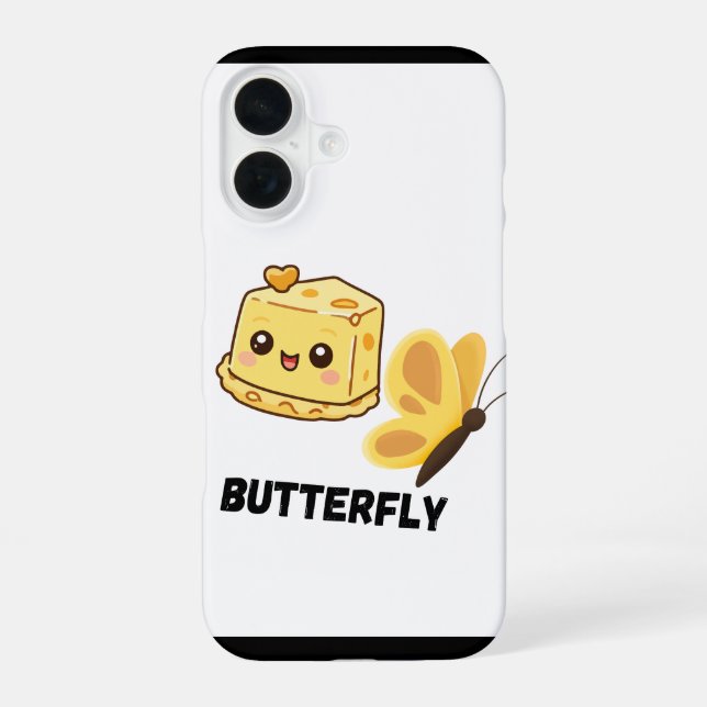 Schmetterlings-Handyhülle iPhone 16 Hülle (Rückseite)