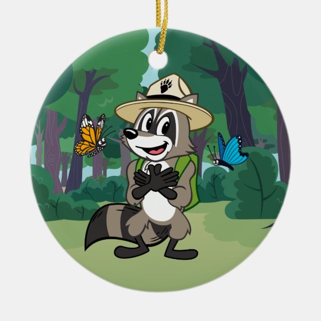 Schmetterlings-Held FörsterRick | - Keramik Ornament (Vorne)