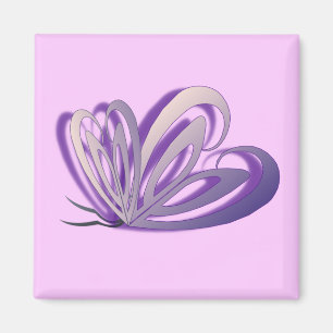 Schmetterlings-Herz-Entwurfs-Magnet Magnet